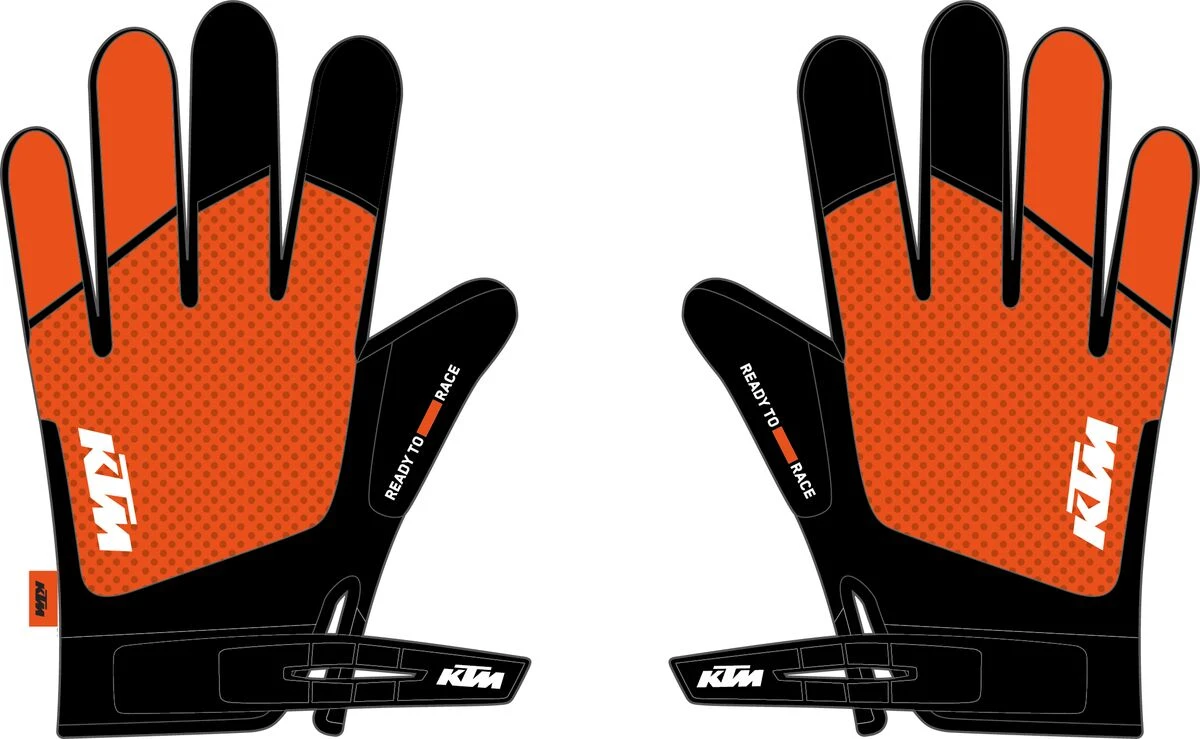 KTM POUNCE GLOVES ORANGE