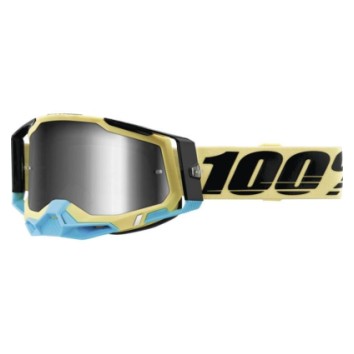 100% RACECRAFT 2 Goggle Airblast - Mirror Silver Lens
